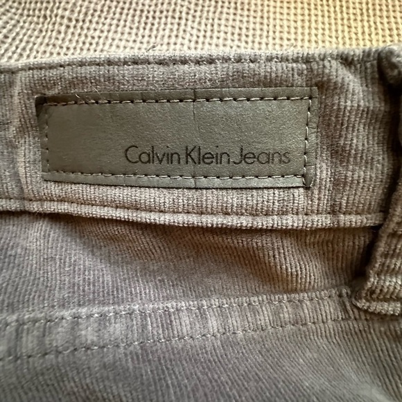 Calvin Klein Jeans Corduroy Gray Pants Size 8x30 Ultimate skinny - Picture 4 of 5